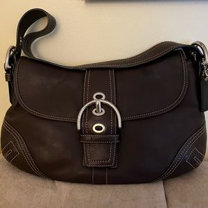 Vintage brown coach bag